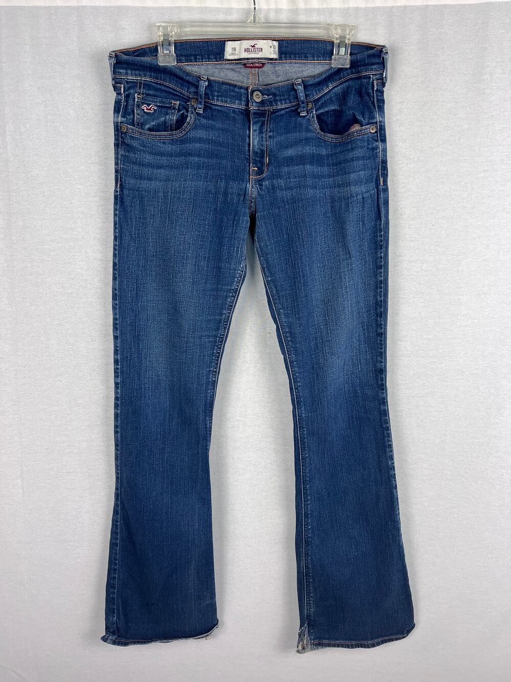Vintage Y2K Hollister Jeans Juniors 11 Cali Flare Low Rise Fairy Grunge Preppy